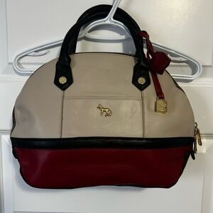Emma Fox Leather Dome Purse Handbag Removable Strap